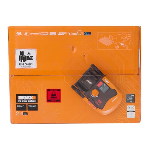 WORX Robot Rasaerba Landroid L2000 a Batteria Area di Taglia 2000 mq - Wifi
