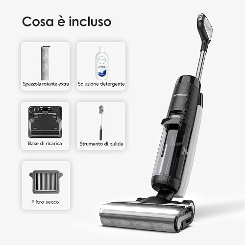 Tineco FLOOR ONE S7 Pro Aspirapolvere Intelligente, Senza fili, Lavapavimenti