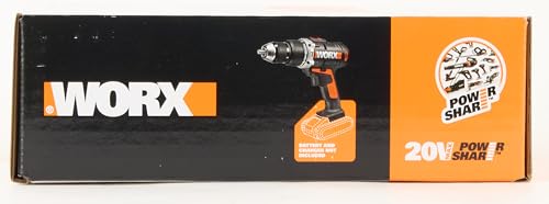 Worx WX372.9 Trapano Avvitatore con Percussione a Batteria 20V, 13 mm