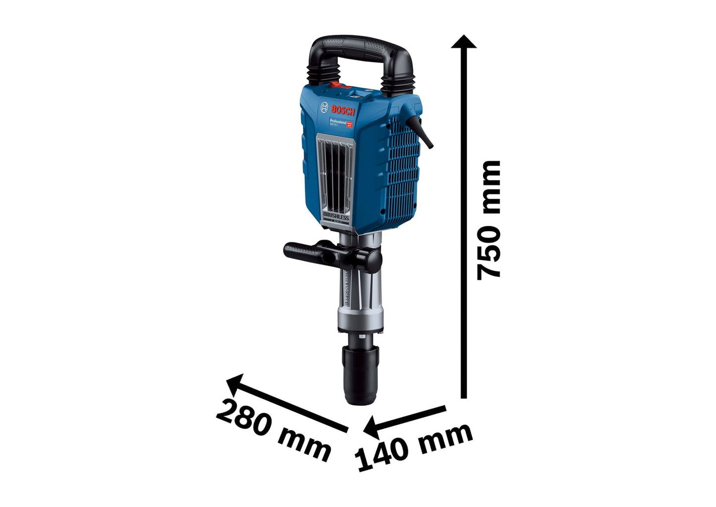 Bosch Professional Martello demolitore GSH 14 C 28 J di potenza del colpo