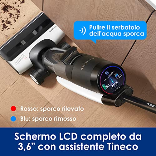 Tineco FLOOR ONE S7 Pro Aspirapolvere Intelligente, Senza fili, Lavapavimenti