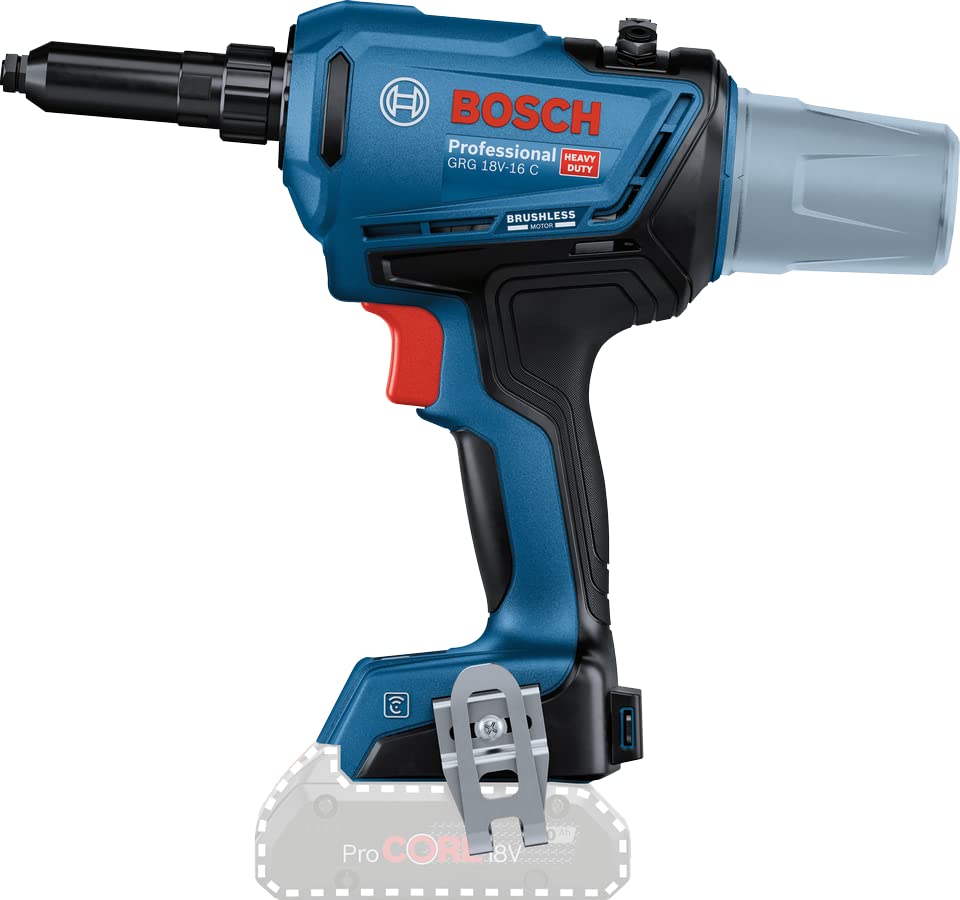 Bosch Professional 18V System Rivettatrice a Batteria Grg 18V-16 C