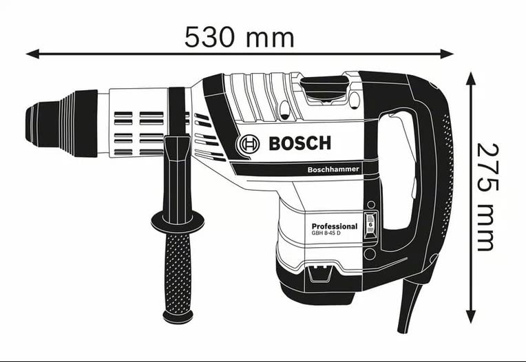 Bosch Professional 0611265100 Martello Perforatore, 1 W, 240 V, Blu