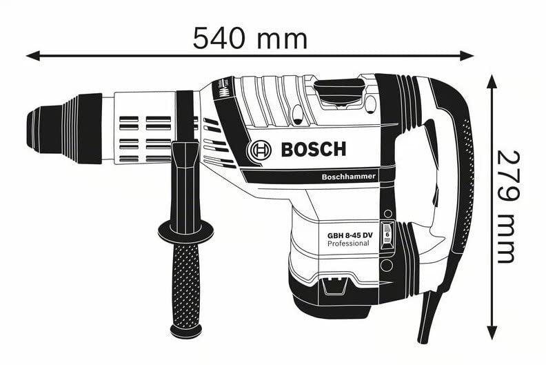 Bosch Professional Martello Perforatore Gbh 8-45 Dv 1.500 Watt