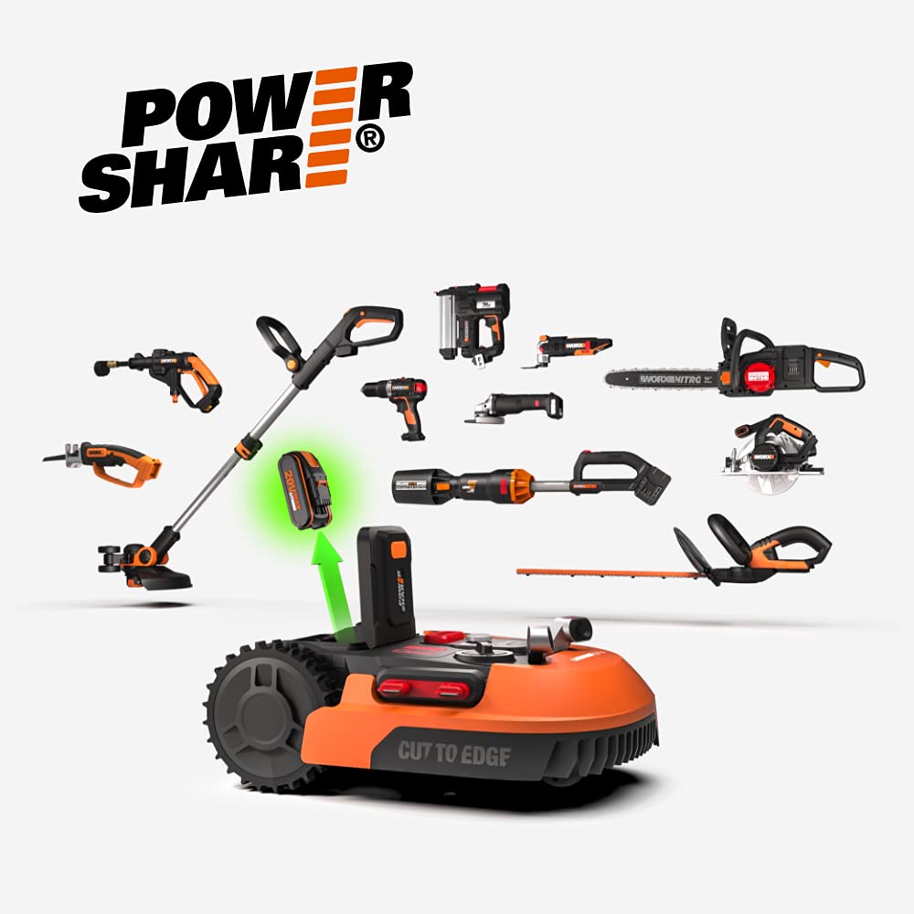 WORX Robot Rasaerba Landroid L2000 a Batteria Area di Taglia 2000 mq - Wifi