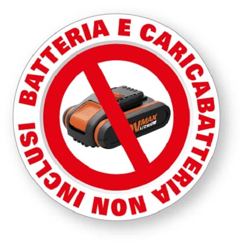 Worx WX372.9 Trapano Avvitatore con Percussione a Batteria 20V, 13 mm