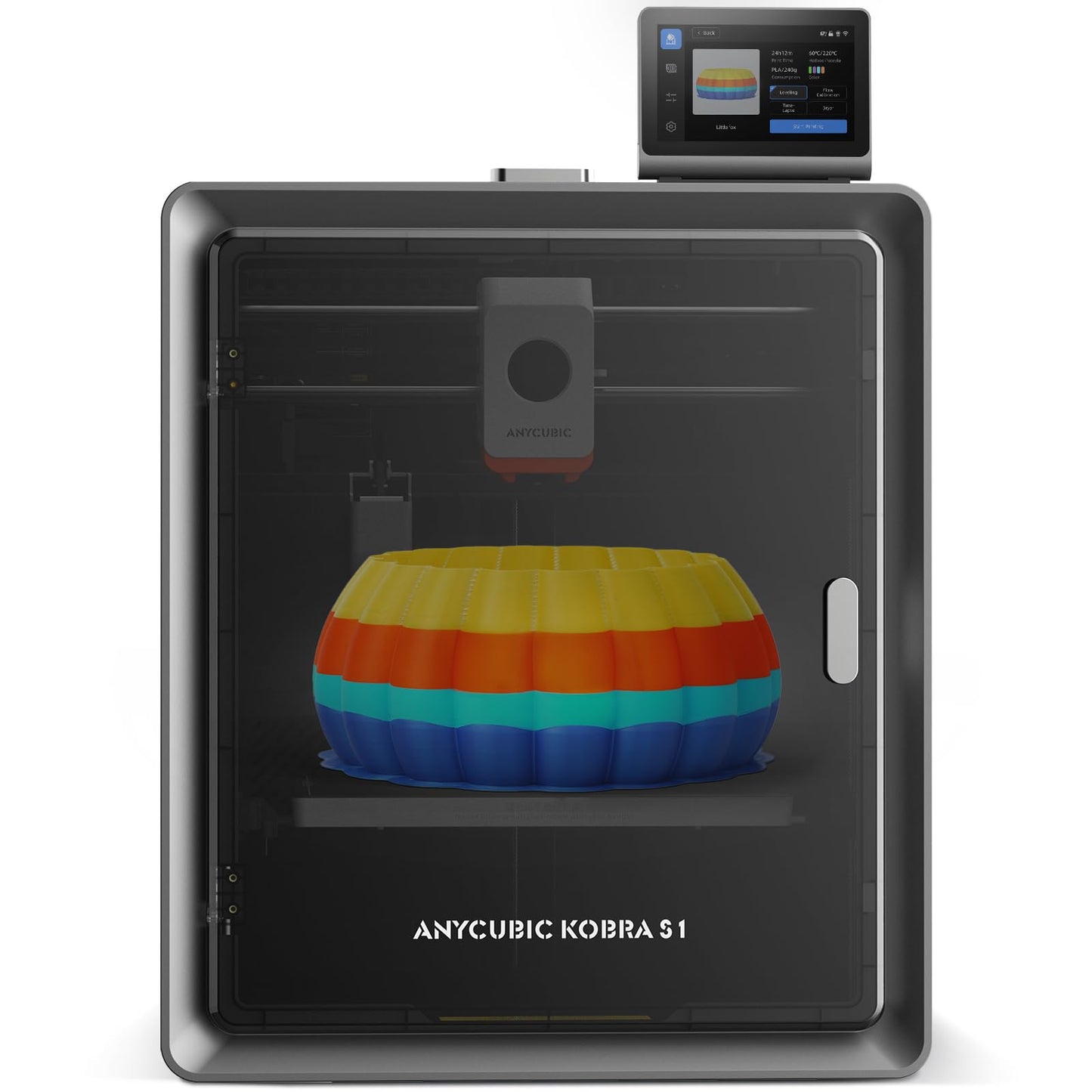 ANYCUBIC Kobra S1 3D Stampante, Multicolore ad Alta Velocitร 600 mm/s con Livellamento Automatico