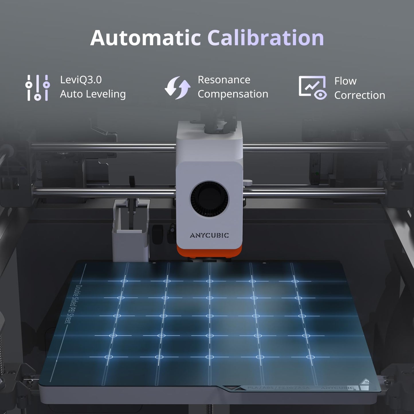 ANYCUBIC Kobra S1 3D Stampante, Multicolore ad Alta Velocitร 600 mm/s con Livellamento Automatico