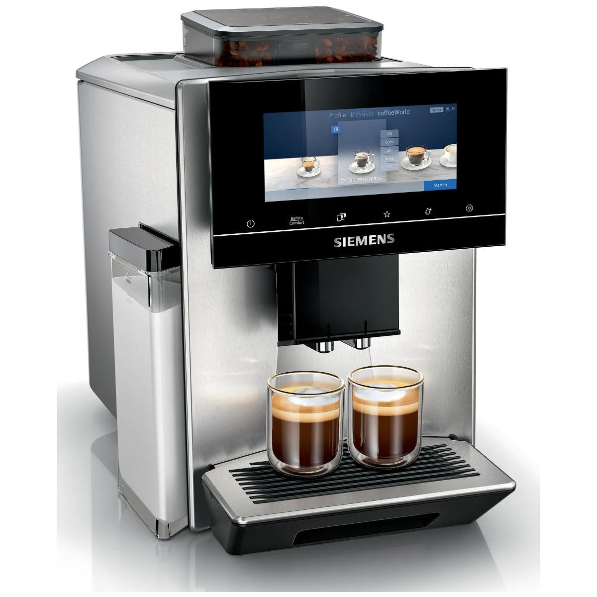 Siemens Macchina da caffè EQ900, contenitore 1 fagioli, HomeConnect, display Full Touch , TQ903D03