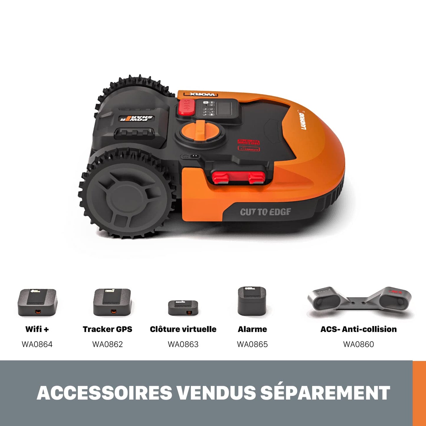 WORX Robot Rasaerba Landroid M700 a Batteria Area di Taglia 700Mq - Wifi
