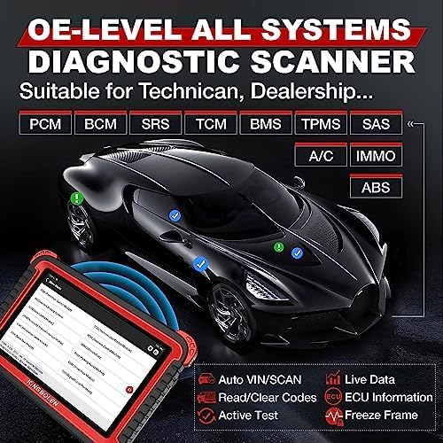 KINGBOLEN K8 Diagnostico per Auto OBD2 - Codifica ECU Avanzata+34 Funzione di Ripristino,2023 Ver. Diagnosi Completa del Sistema,Strumento Diagnostico Professionale per Auto,2 anni gratis…