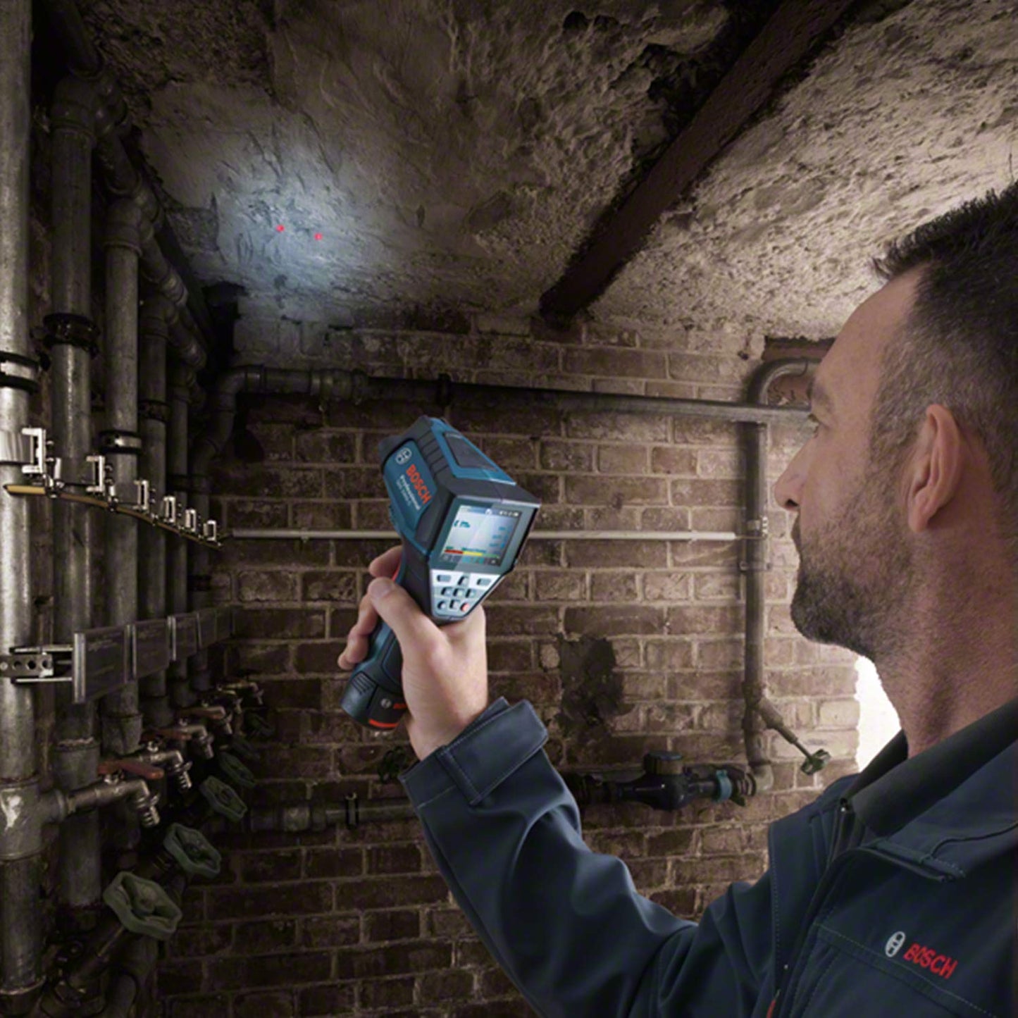 Bosch Professional Termocamera a infrarossi GIS 1000 C (con funzione app, intervallo di temperatura: da –40 °C a 1.000 °C