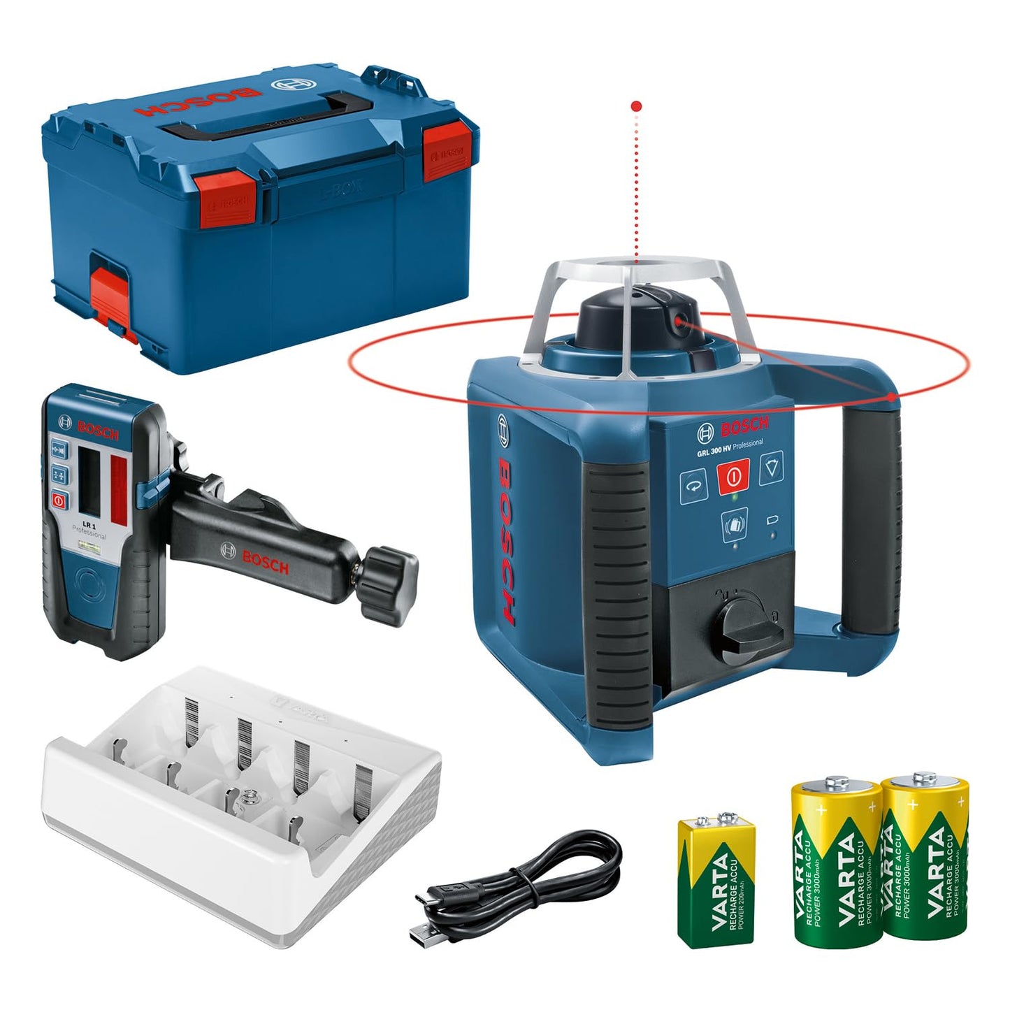 Bosch Professional Livella Laser Rotante GRL 300 HV Fino A 300 m