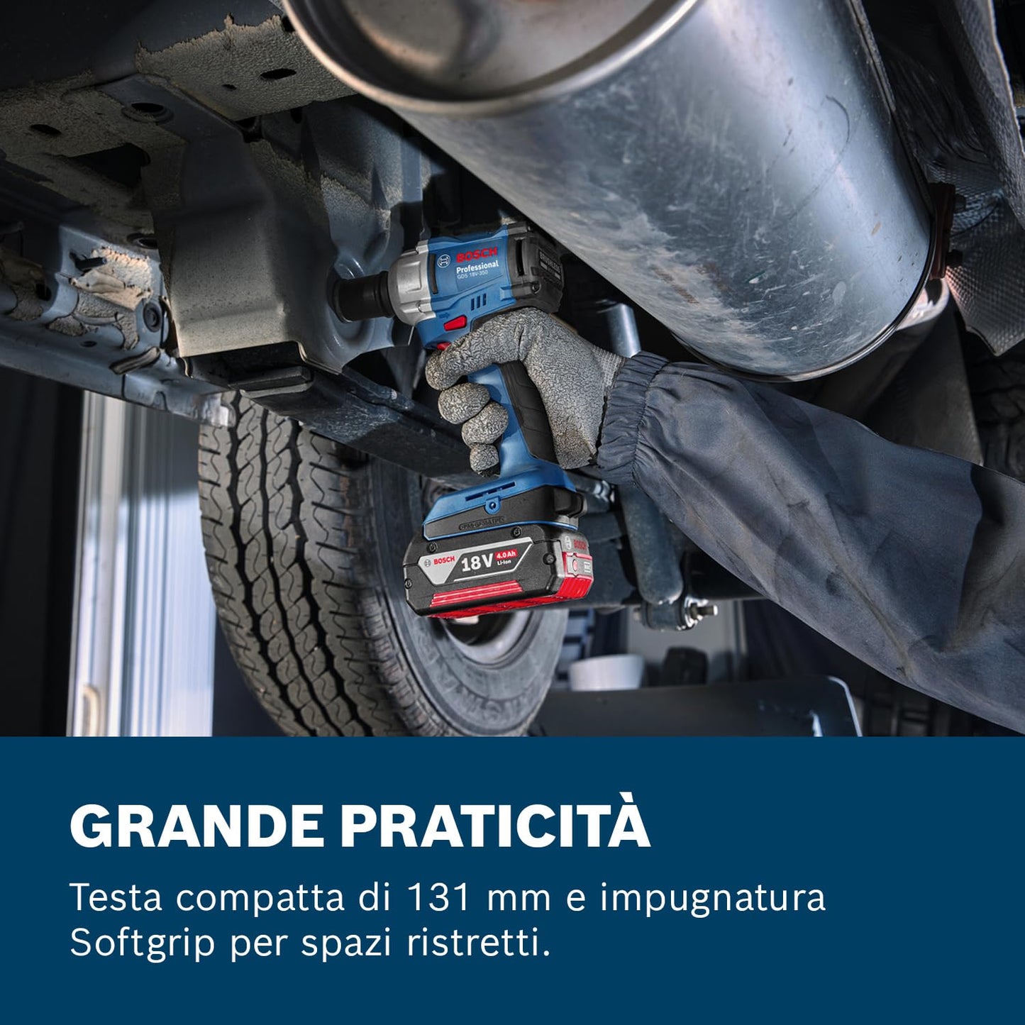 Bosch Professional 18V System Avvitatore a massa battente a batteria GDS 18V-350