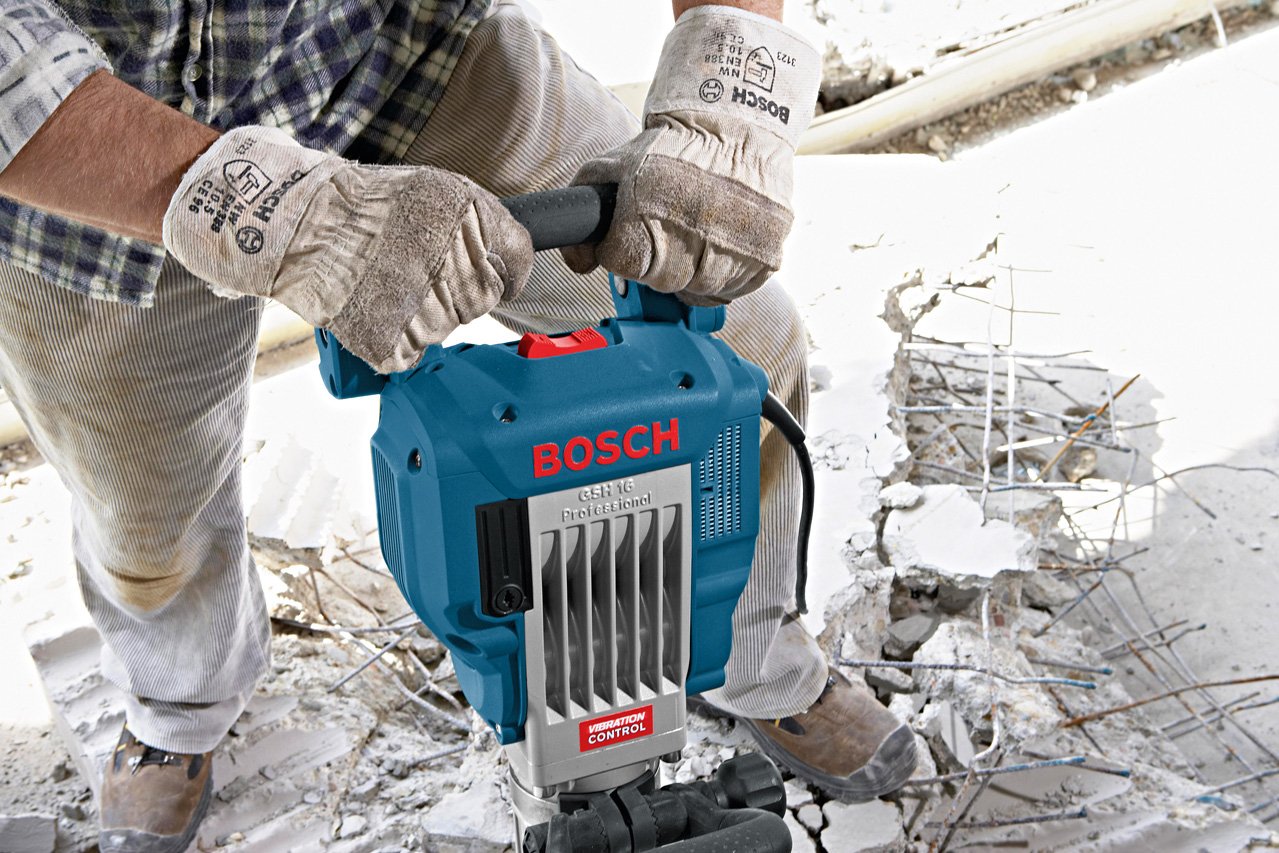 Bosch Professional Martello Demolitore Gsh 16-28 (Potenza del Colpo 41 J, Motore da 1.750 Watt