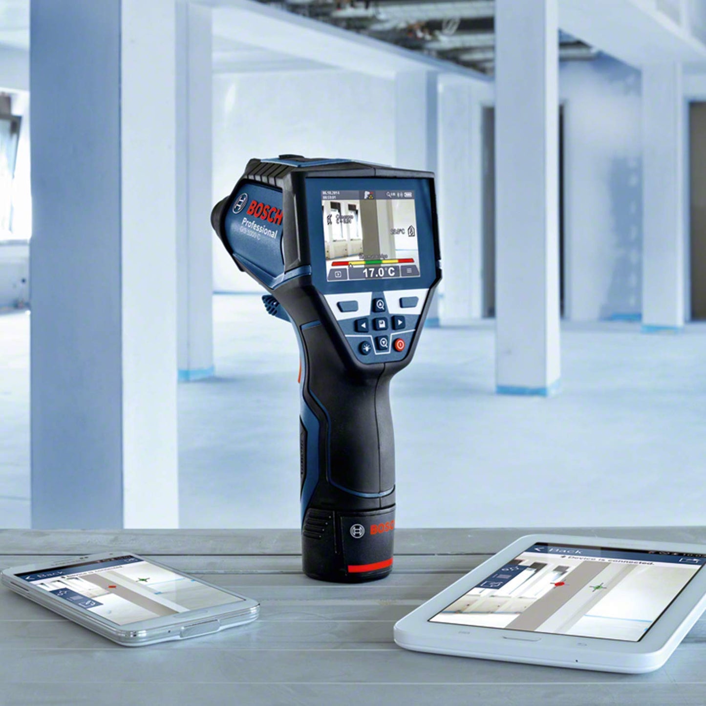 Bosch Professional Termocamera a infrarossi GIS 1000 C (con funzione app, intervallo di temperatura: da –40 °C a 1.000 °C