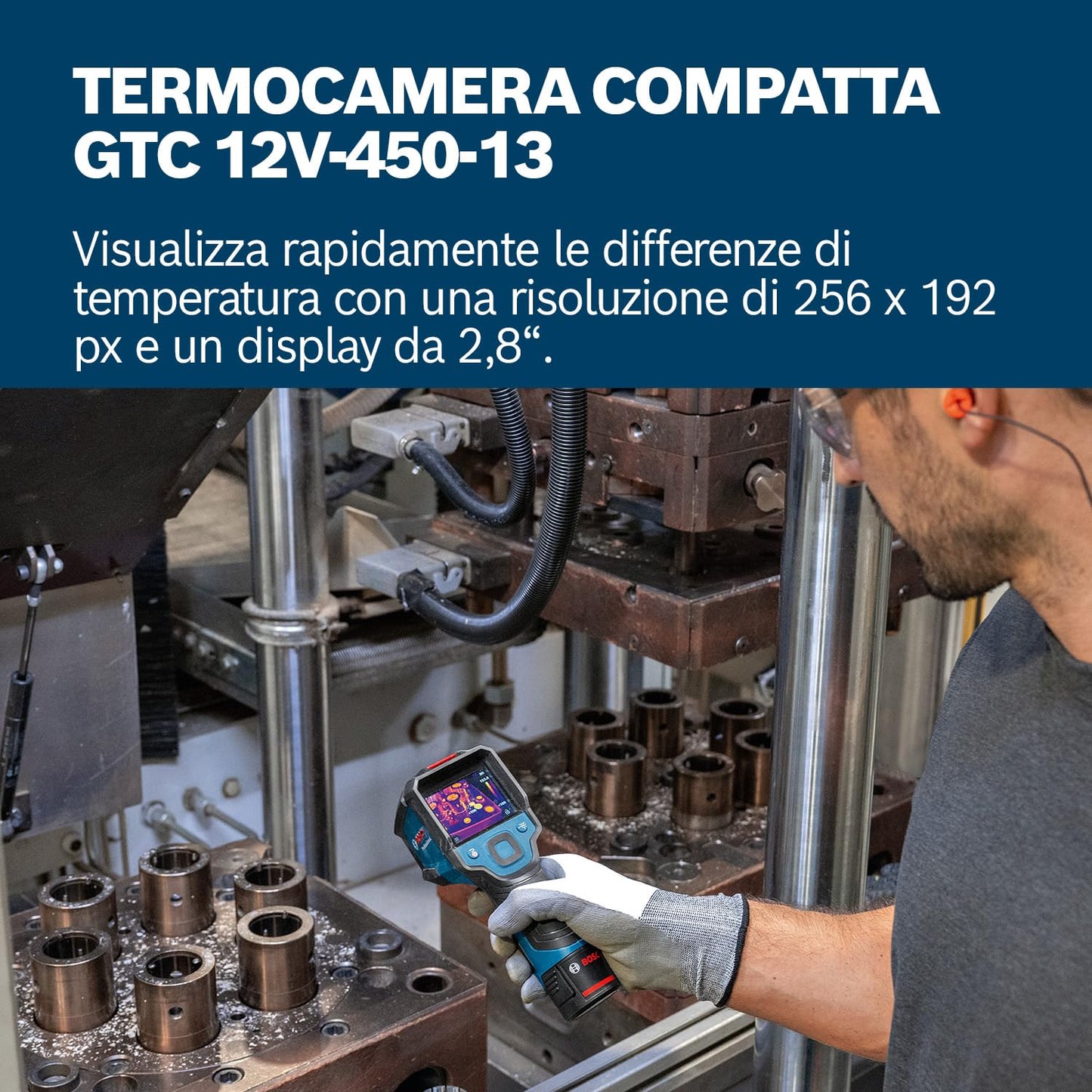 Bosch professional Termocamera GTC 12V-450-13 a -20°C a +450 °C