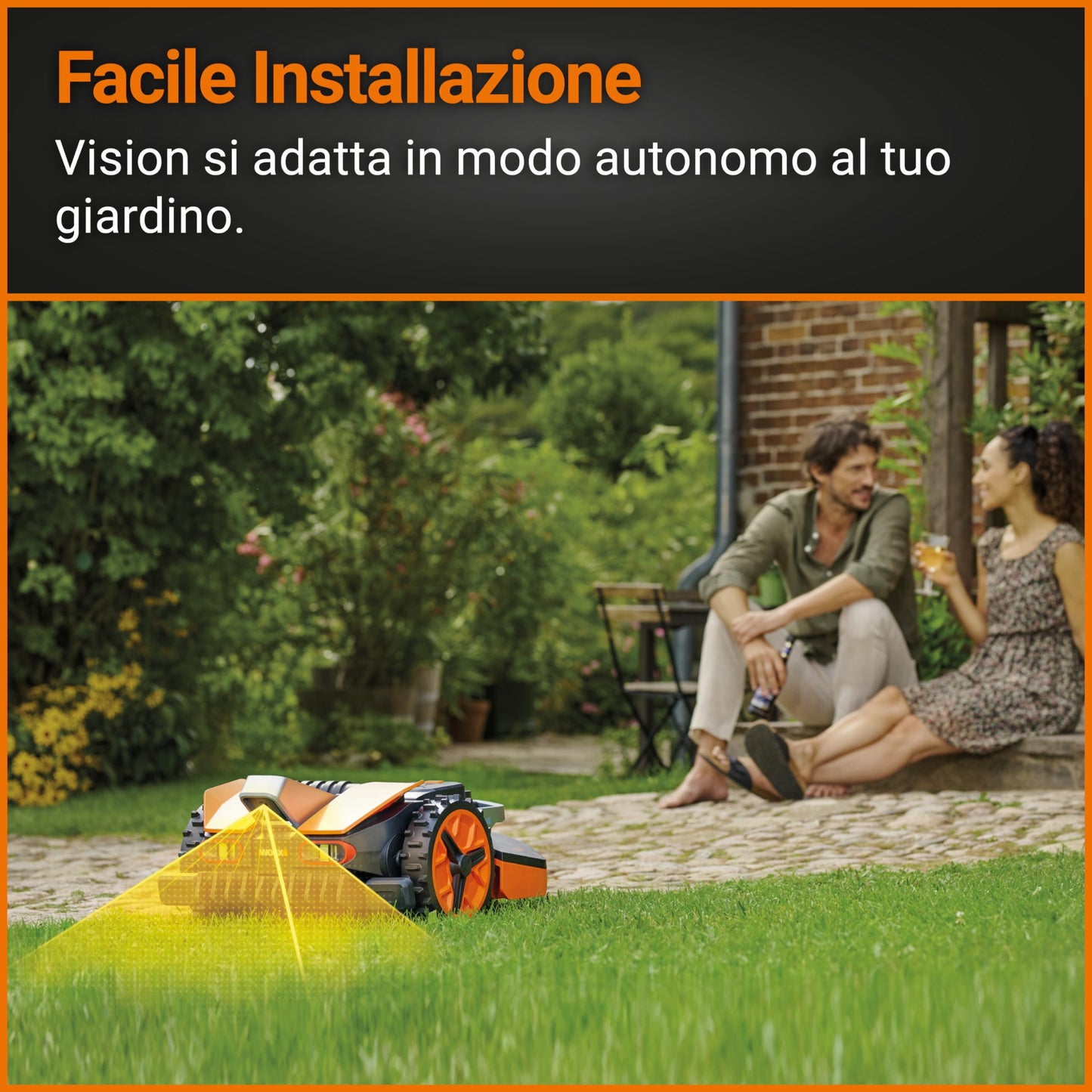 WORX Vision WR208E.1 Robot Tagliaerba a batteria 20V Area di Taglio 800mq