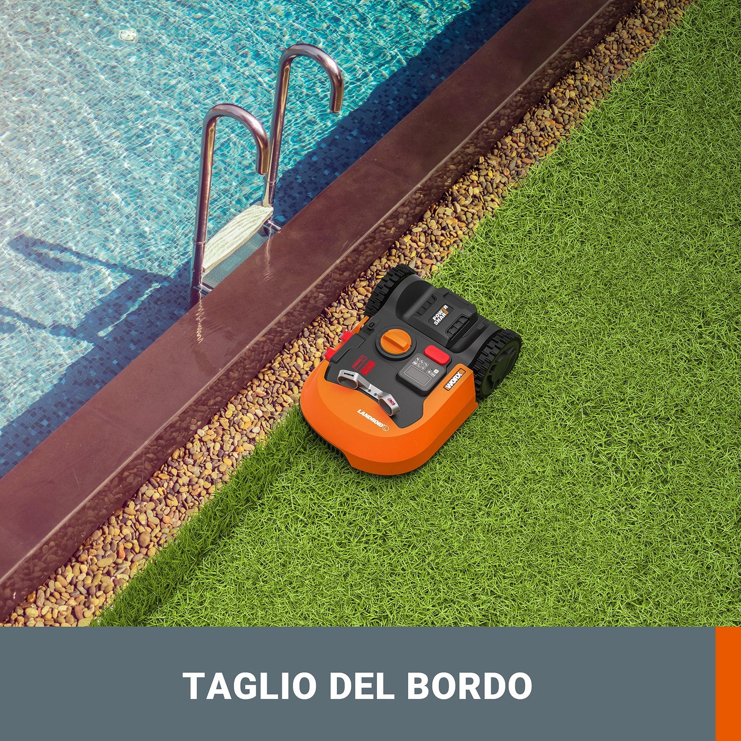 WORX Robot Rasaerba Landroid L2000 a Batteria Area di Taglia 2000 mq - Wifi