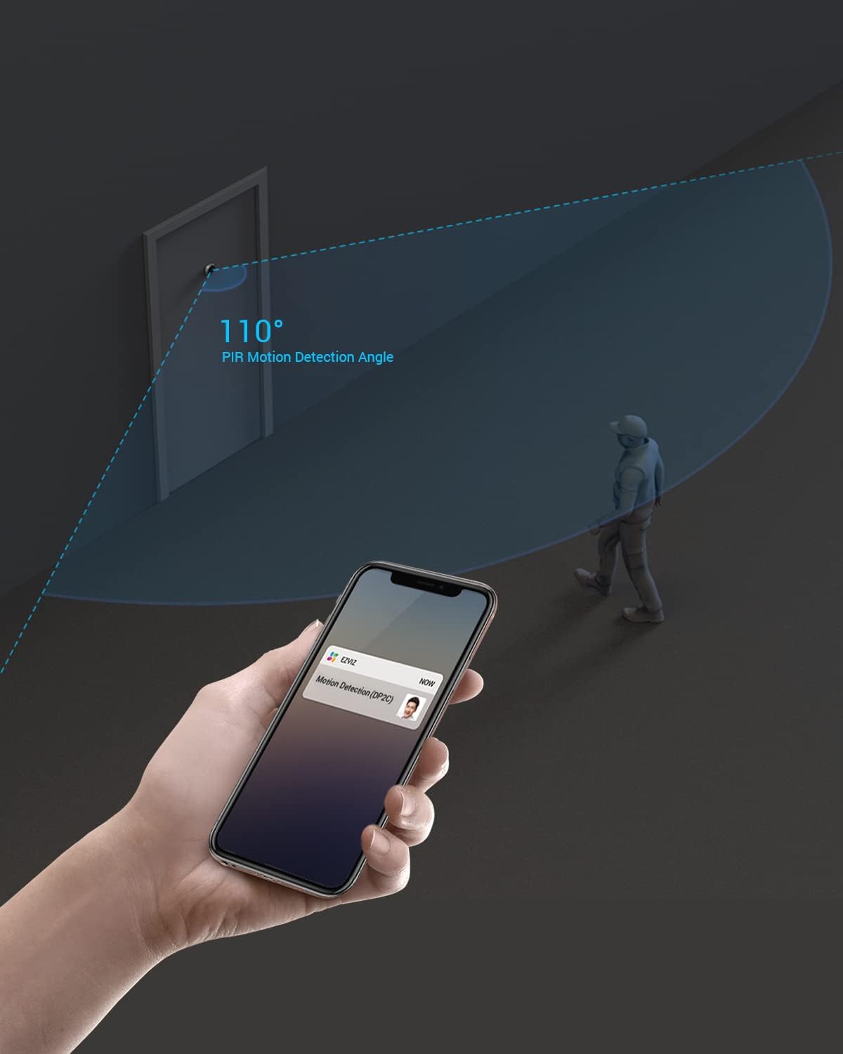 EZVIZ Spioncino Digitale 1080p Video Spioncino Senza Fili, DP2C