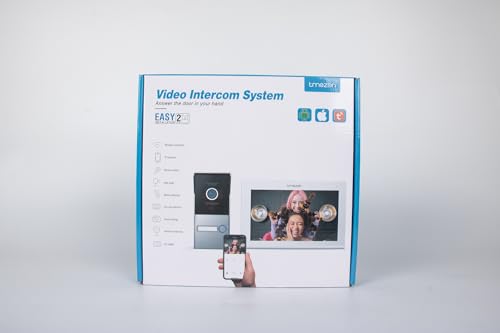 TMEZON Videocitofono WiFi Monofamiliare 1080P, 7’’ Monitor Touchscreen con Video doorbell Esterno Cablata