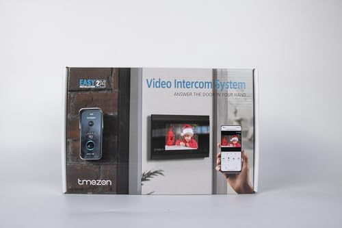 TMEZON KIT Videocitofono Wifi 2 fili con 7 pollici Touchscreen1080P Campanello esterno con telecamera MZ-M710