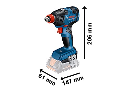 Bosch Professional 18V System Avvitatore a Massa Battente a Batteria Gdx 18V-200 (Incl. 2 Batterie 4.0 Ah