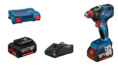 Bosch Professional 18V System Avvitatore a Massa Battente a Batteria Gdx 18V-200 (Incl. 2 Batterie 4.0 Ah