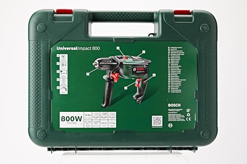 Bosch 603131100 Universal Impact 800 Trapano Battente, Funzione Kickback Control, 800 W, 230 V