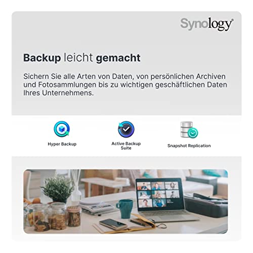 Synology DS1522+ 8G NAS 50TB (5x10TB) IronWolf