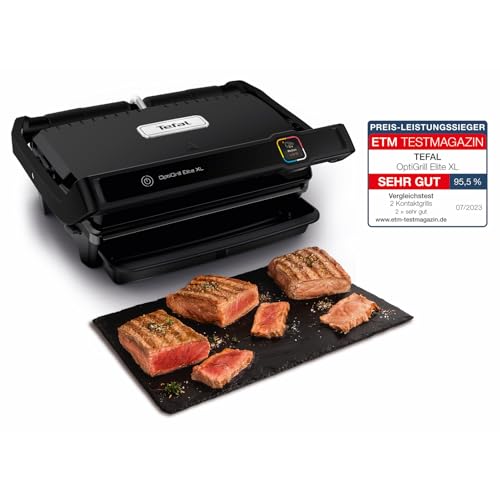 Tefal OptiGrill Elite XL GC760812 - Griglia a contatto, piastre griglia elettrica