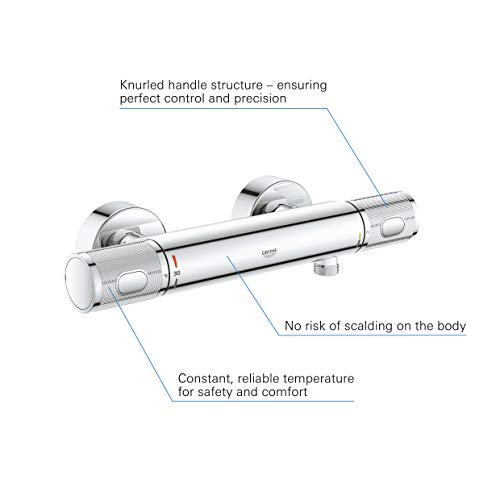 GROHE 34790000 QUICKFIX, Precision Feel, Miscelatore termostatico per doccia, limitatore di portata