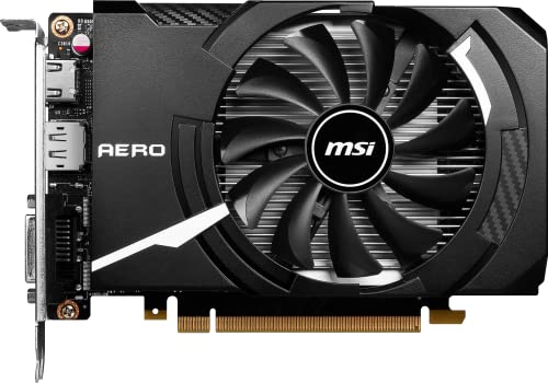 MSI GeForce GTX 1630 AERO ITX 4G OC Scheda video, Clock 1815 MHz, memoria 4GB GDDR6