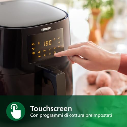 Philips Airfryer XL Essential - 6,2 L, Friggitrice Senza Olio, Touchscreen, App HomeID (HD9270/90)