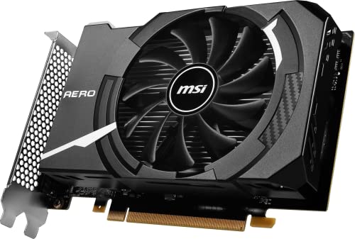 MSI GeForce GTX 1630 AERO ITX 4G OC Scheda video, Clock 1815 MHz, memoria 4GB GDDR6