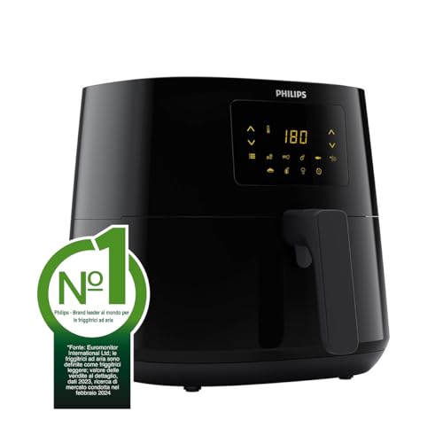 Philips Airfryer XL Essential - 6,2 L, Friggitrice Senza Olio, Touchscreen, App HomeID (HD9270/90)