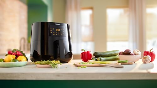 Philips Airfryer XL Essential - 6,2 L, Friggitrice Senza Olio, Touchscreen, App HomeID (HD9270/90)