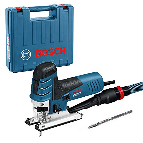 Bosch Professional 0601512000 Seghetto Alternativo Gst 150 Ce, Profondità di Taglio Nel Legno: 150 mm, Senza Tubo Flessibile, in Valigetta, 780 W, Versione ad Asta, nero blu