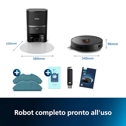 Philips HomeRun Serie 3000 Robot Aspirapolvere e Lavapavimenti con Mappatura XU3100/01