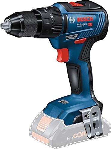 Bosch Professional 06019H5302 Trapano a Percussione Gsb 18V-55, Senza Batteria, Sistema 18 Volt