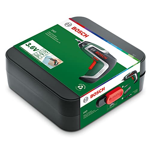 Bosch Avvitatore a batteria IXO (7a generazione; 3,6 V; 2,0 Ah; 5,5 Nm; set con attacco angolare ed eccentrico