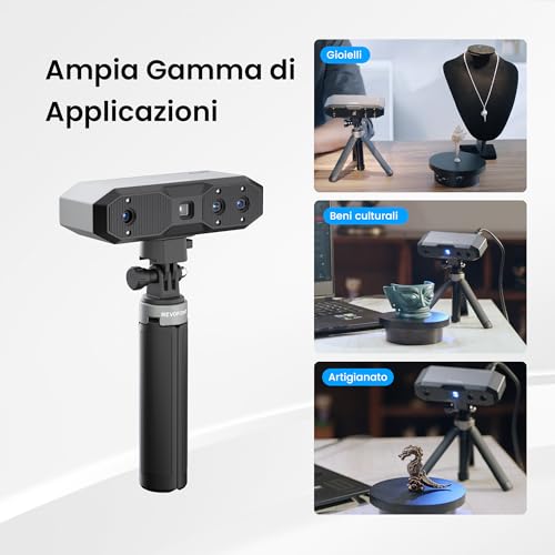 Revopoint MINI 2 Portatile 3D Scanner per Stampa 3D Scanner per Modelli 3D a Colori