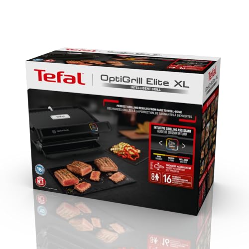 Tefal OptiGrill Elite XL GC760812 - Griglia a contatto, piastre griglia elettrica