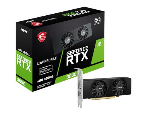 MSI GeForce RTX 3050 LP 6G OC (6GB GDDR6/PCI Express 4.0/1492MHz/14000MHz/Low Profile)