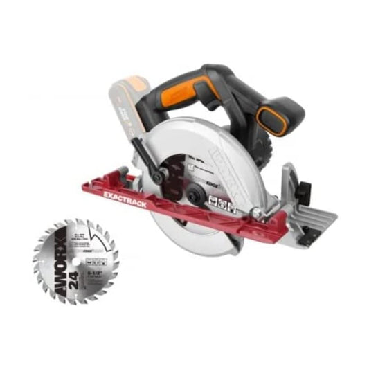 Worx WX530.9 Sega circolare EXACTRACK a batteria 20V- 55 mm.