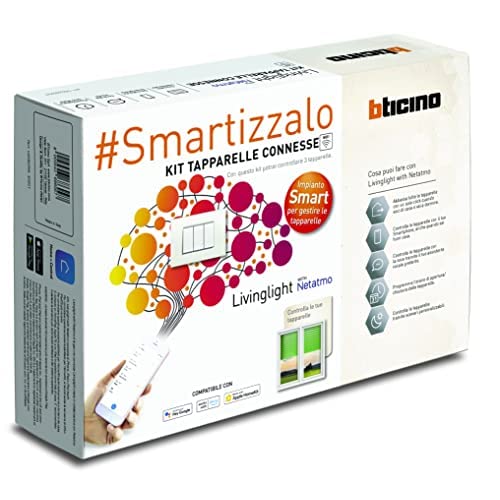 BTicino Kit Tapparelle Connesse Livinglight Smart SN3602KIT, Per Alzare/Abbassare le Tapparelle con App