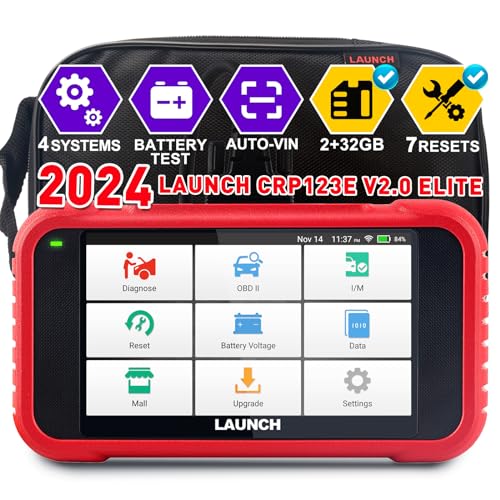 LAUNCH CRP123E V2.0 OBD2 Diagnosi Auto Multimarca con 4 Sistemi e 7 Funzioni di Reset