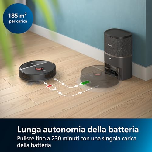 Philips HomeRun Serie 3000 Robot Aspirapolvere e Lavapavimenti con Mappatura XU3100/01