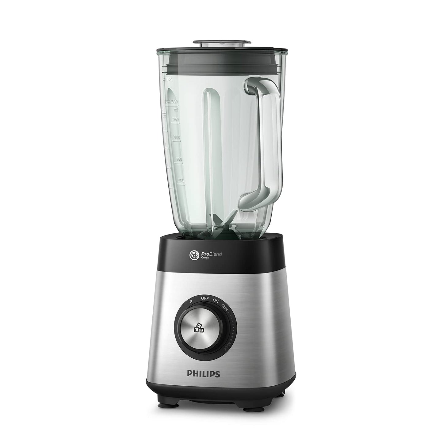 Philips Frullatore per Frullati e Smoothie - 1000W, Caraffa in Vetro da 2L, ProBlend Crush (HR3573/90)