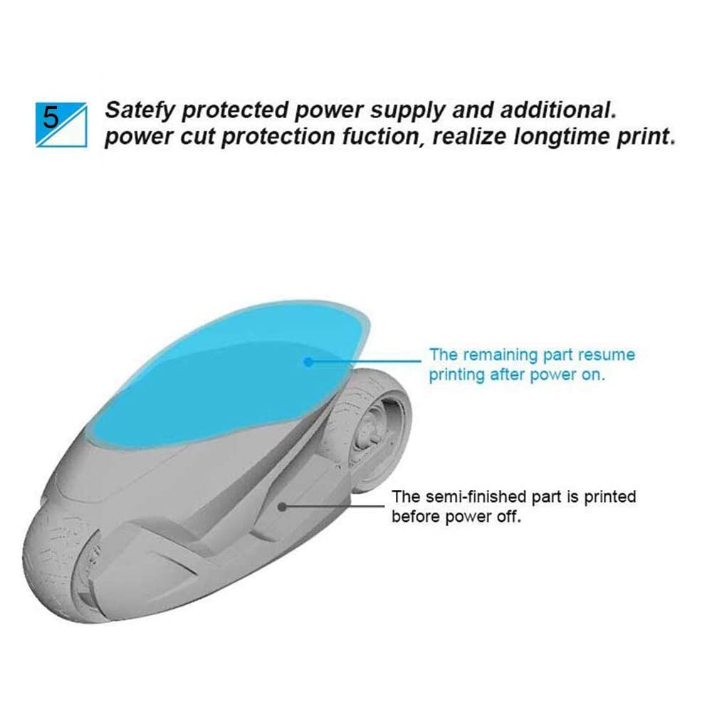 Creality Ender 3 Stampante 3D FDM con Adesivo Magnetico 3D Printing